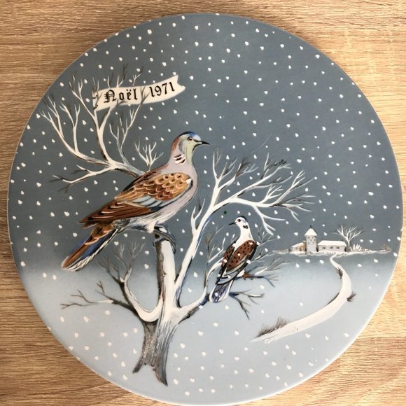 Haviland Limoges France 1971 Christmas Collector Plate Vintage - Picture 12 of 12